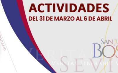 Actividades del 31 de marzo al 6 de abril